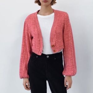 Zara Soft Cropped Cardigan